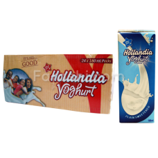 Hollandia Yoghurt Carton- Plain Sweetened (180ml x 24)