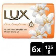 Lux Soap Bar Even Complexion For Even Tone & Fragrance 125g X6